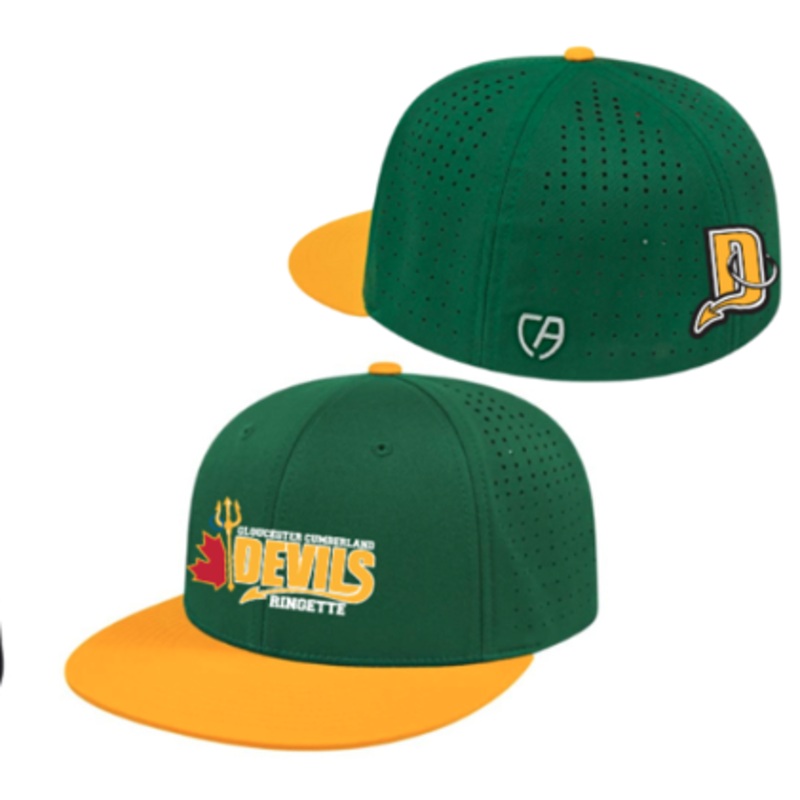 GC DEVILS ADJUSTABLE CAP WITH DEVILS LOGO ON FRONT AND D LOGO ON BACK