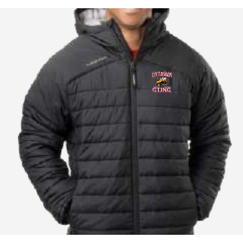 OTTAWA STING HOCKEY BAUER HOODED PUFFER JACKET