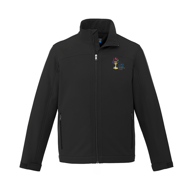 AU COEUR CX2 LIGHTWEIGHT SOFTSHELL MEN’S JACKET WITH EMBROIDERED LEFT CHEST LOGO