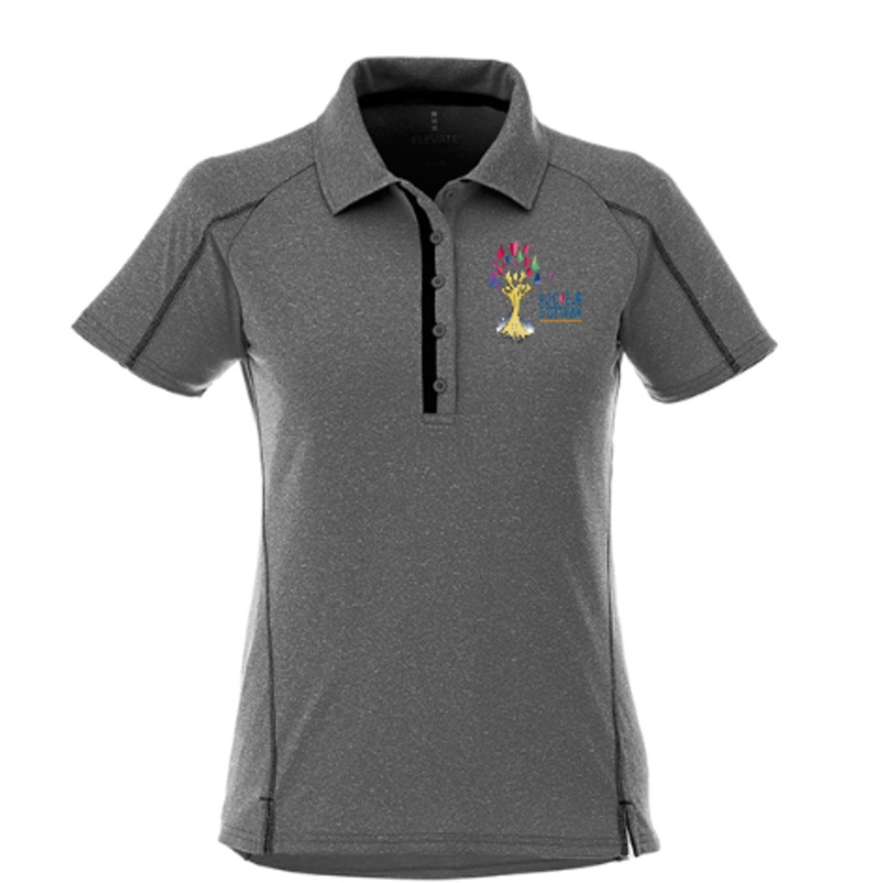 AU COEUR ELITE LADIES POLO WITH EMBROIDERED LEFT CHEST LOGO