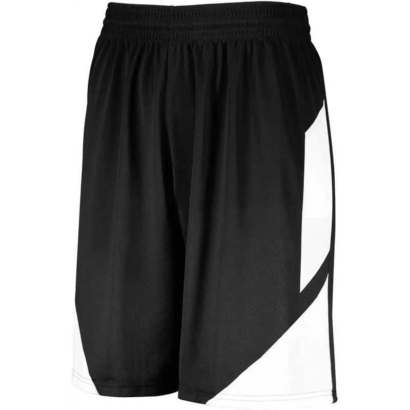 Augusta 1733 Step-Back Basketball Shorts – Black White