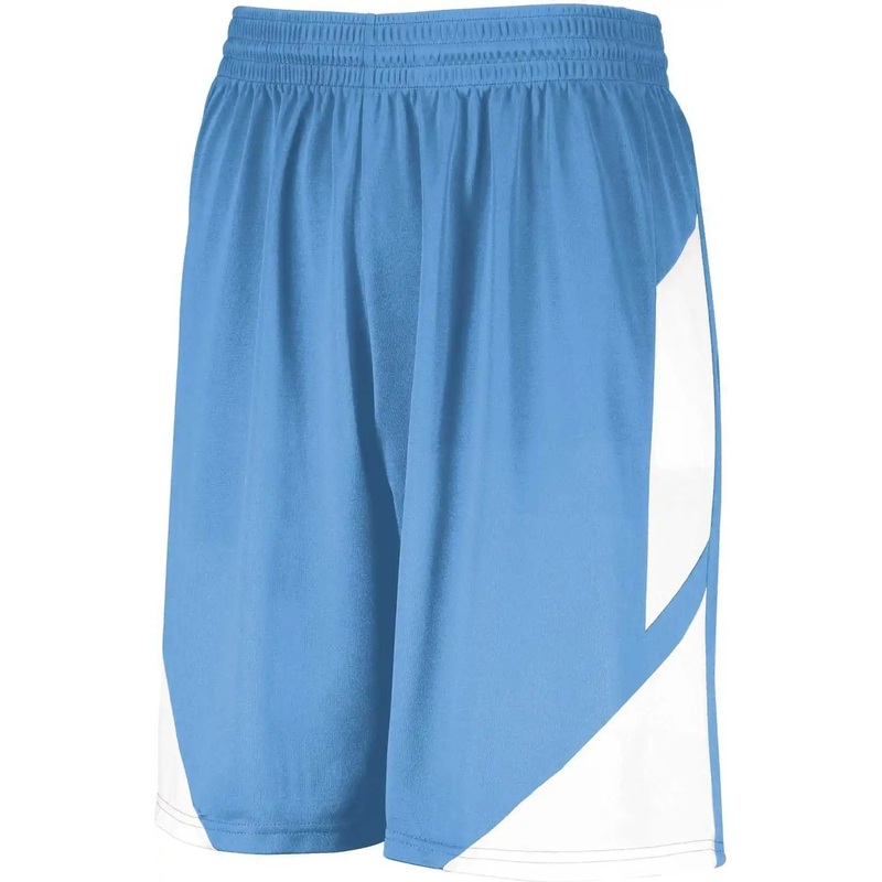 Augusta 1733 Step-Back Basketball Shorts – Columbia Blue White