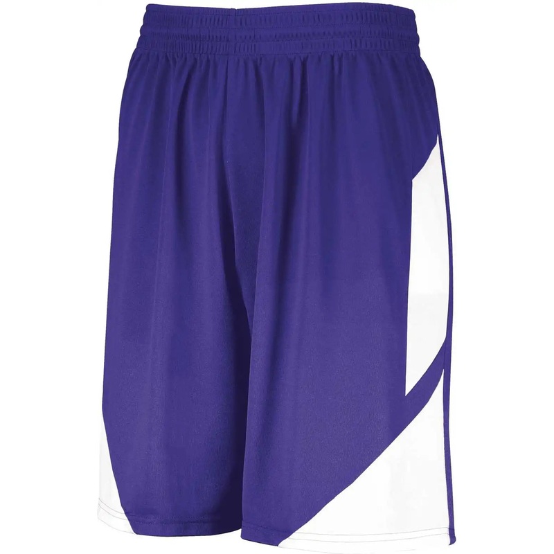 Augusta 1733 Step-Back Basketball Shorts – Purple White
