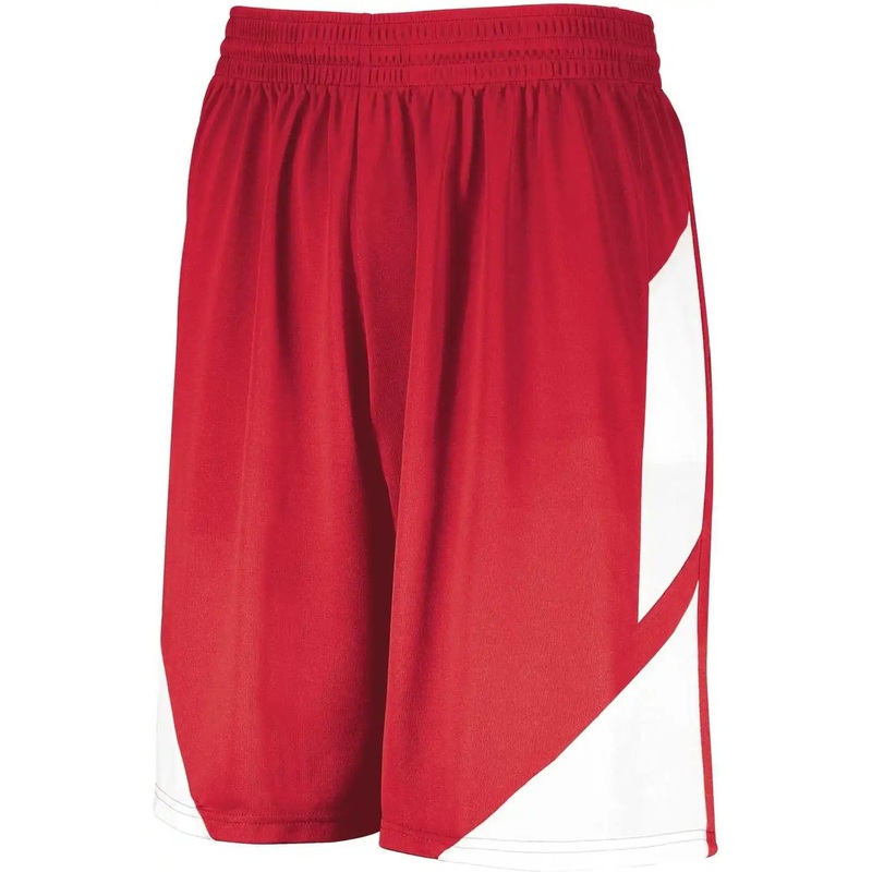 Augusta 1733 Step-Back Basketball Shorts – Red White