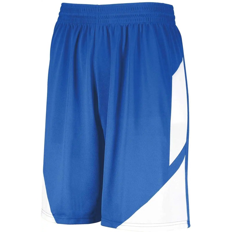 Augusta 1733 Step-Back Basketball Shorts – Royal White