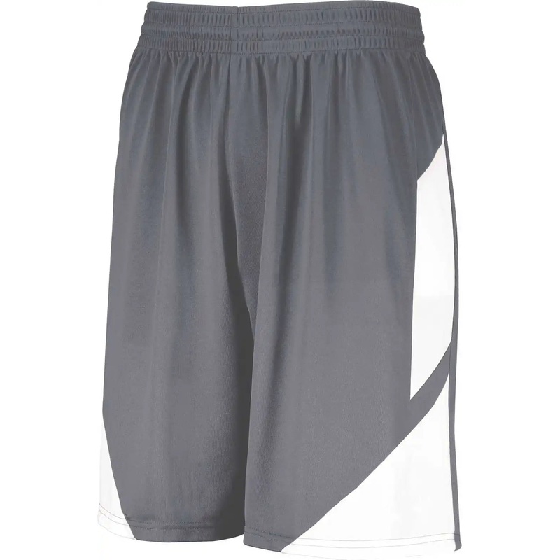 Augusta 1734 Youth Step-Back Basketball Shorts – Graphite White