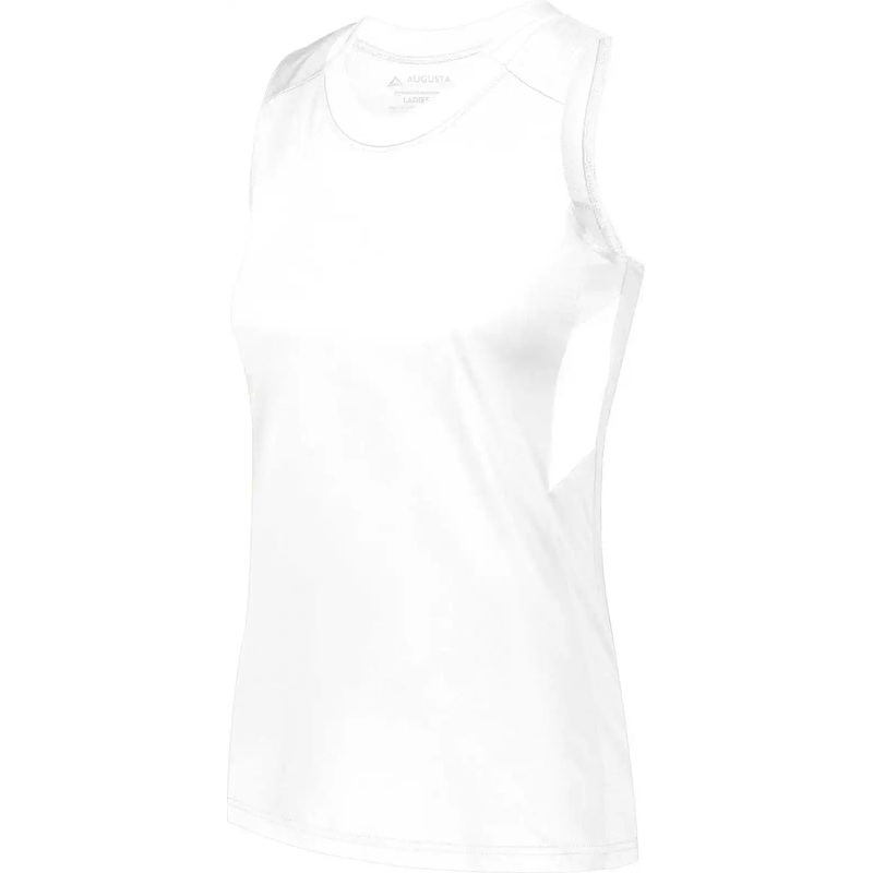 Augusta 2436 Ladies Crossover Tank – White White