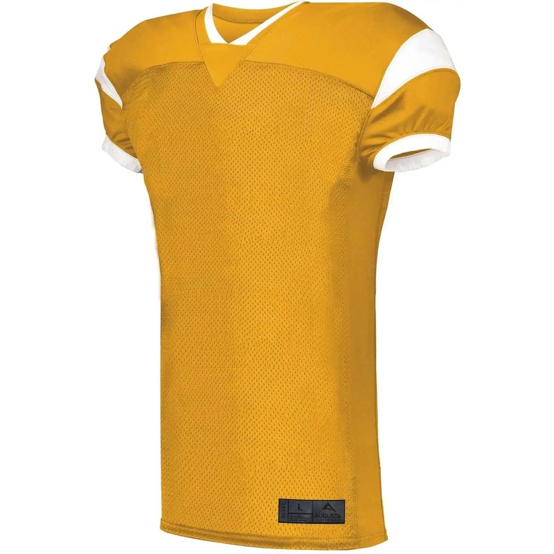 Augusta 9582 Slant Football Jersey – Gold White