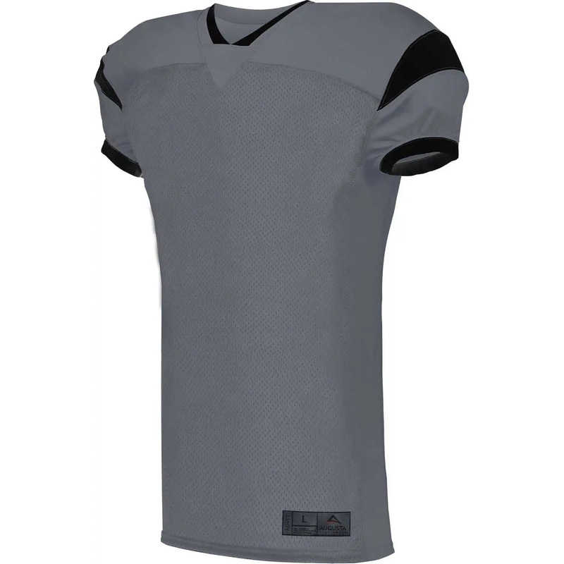Augusta 9582 Slant Football Jersey – Graphite Black