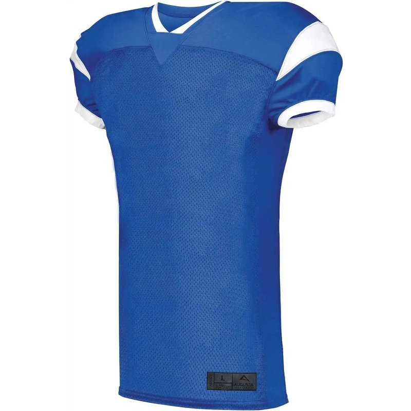 Augusta 9582 Slant Football Jersey – Royal White