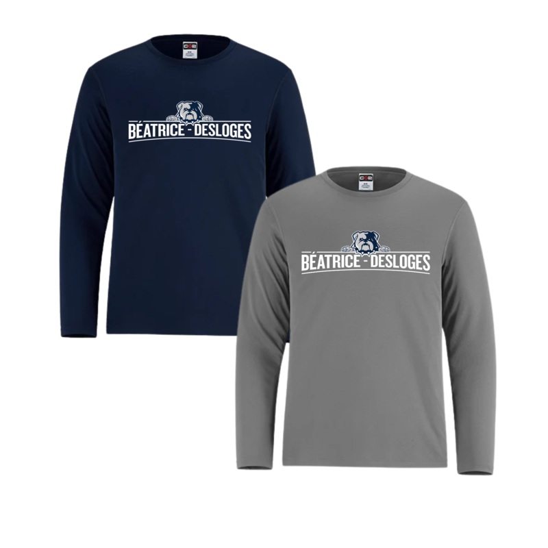 BEATRICE-DESLOGES TSHIRT DRYFIT  MANCHES LONGUES AVEC LOGO IMPRIM AU DEVANT