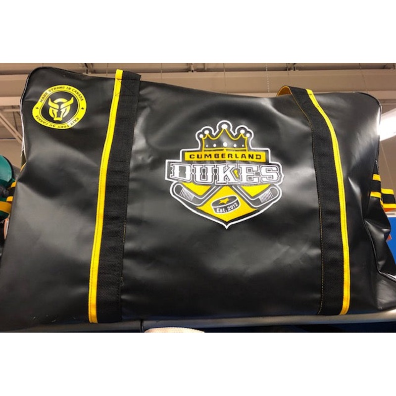 CUMBERLAND DUKES EQUIPMENT BAG- GOALIE (40L X 20H X 20W) EMBROIDERED DUKES LOGO