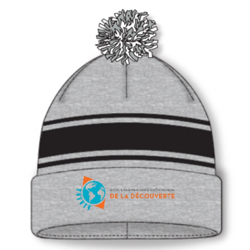 DE LA DCOUVERTE AK POM POM HAT WITH EMBROIDERED LOGO
