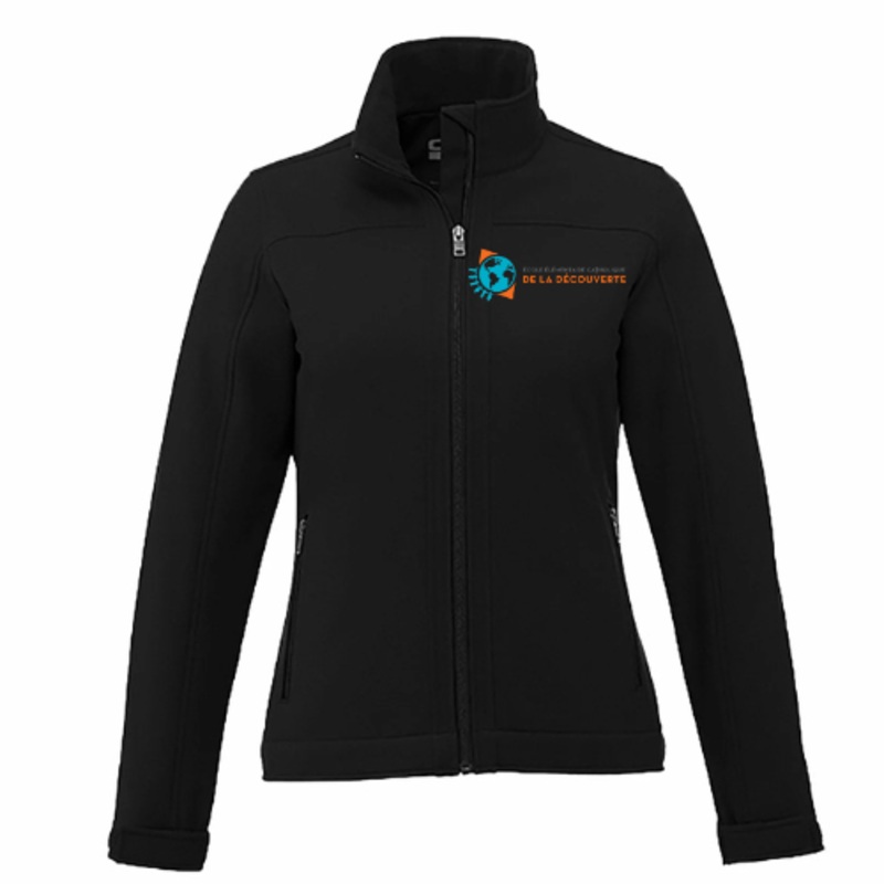 DE LA DCOUVERTE CX2 SOFTSHELL LADIES JACKET WITH EMBROIDERED LEFT CHEST LOGO