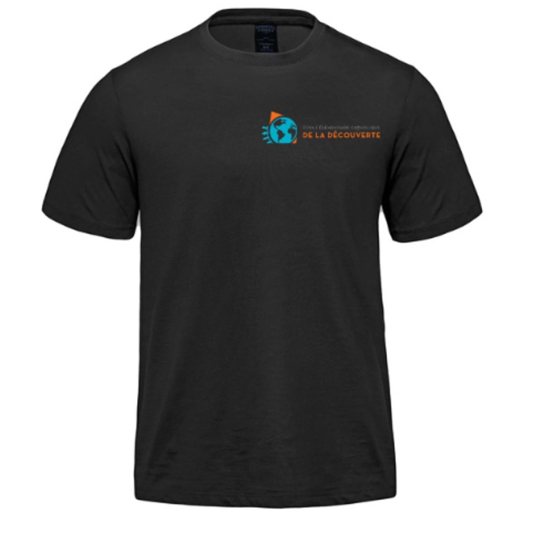 DE LA DCOUVERTE PARKOUR SHORT SLEEVE TEE WITH HEAT PRESSED LOGO