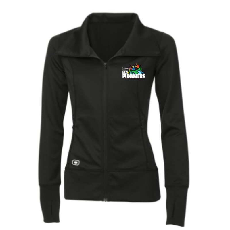 DES PIONNIERS OGIO LADIES FULL ZIP JACKET WITH EMBROIDERED LEFT CHEST LOGO