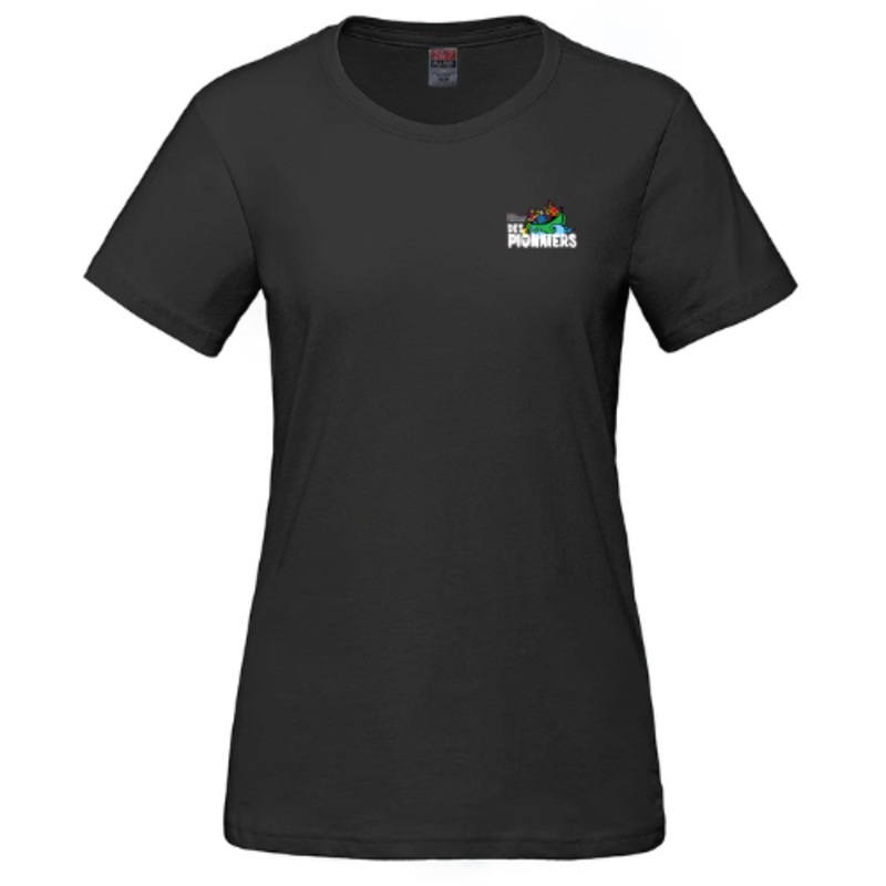 DES PIONNIERS PARKOUR LADIES SHORT SLEEVE TEE WITH HEAT PRESSED LOGO