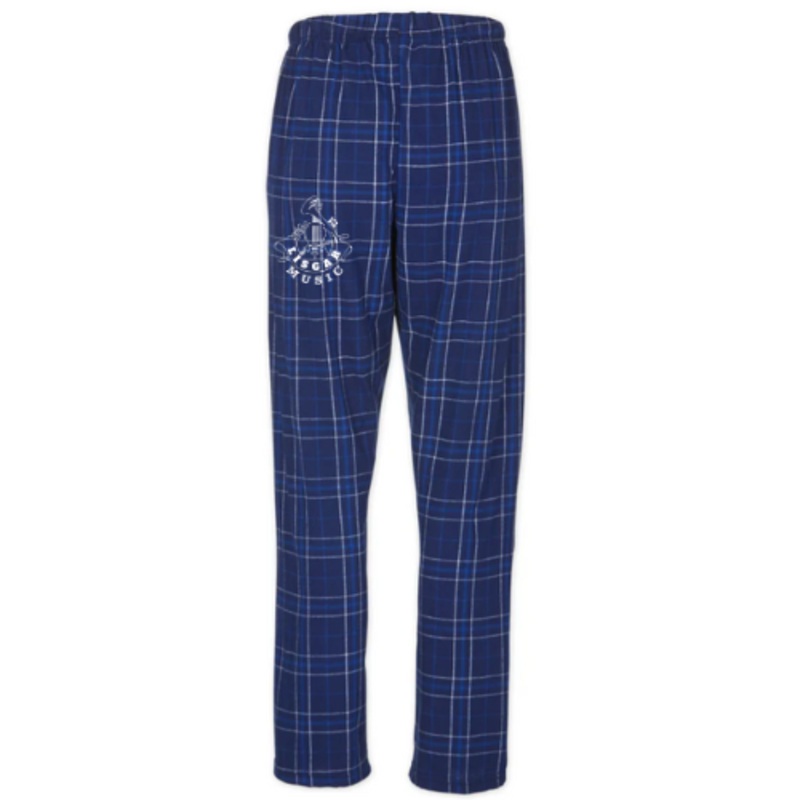 LISGAR COLLEGIATE INSTITUTE NAVY/COLUMBIA FLANNEL PYJAMA PANTS WITH HEAT PRESS LOGO ON LEG