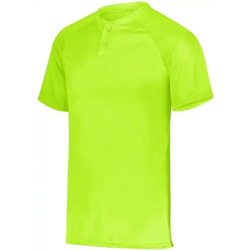 Augusta 1566 Youth Attain Two-Button Jersey – Lime
