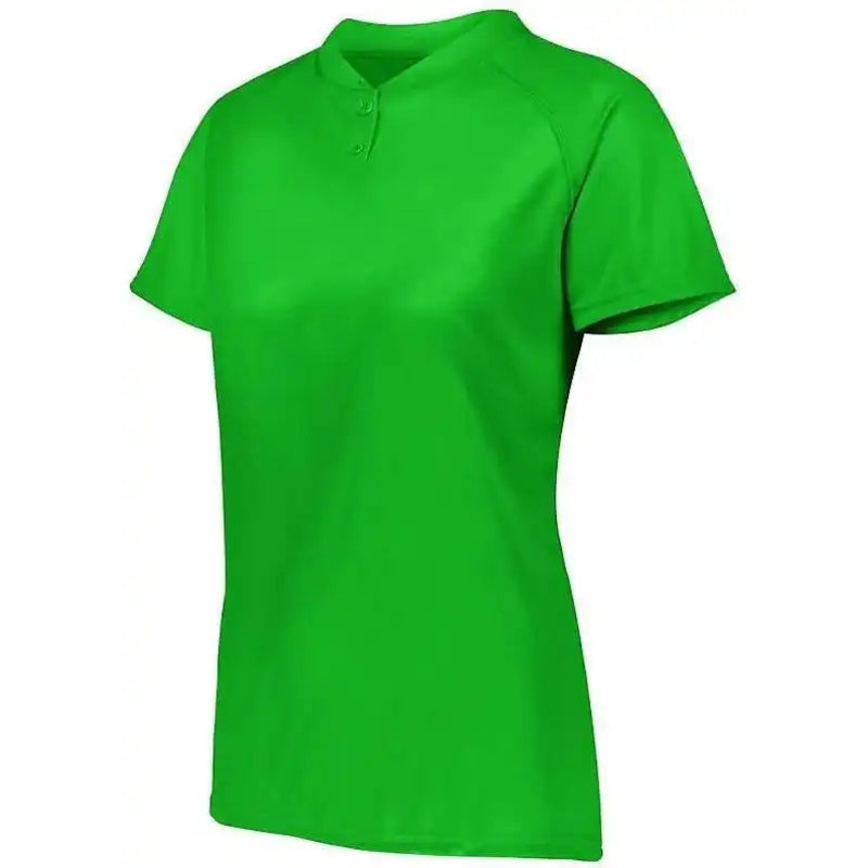Augusta 1567 Ladies Attain Two-Button Jersey – Kelly