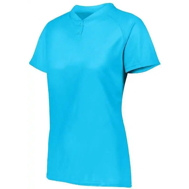 Augusta 1567 Ladies Attain Two-Button Jersey – Power Blue