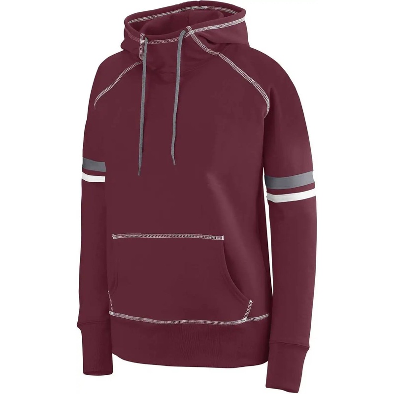 Augusta 5440 Ladies Spry Hoody – Maroon White Graphite