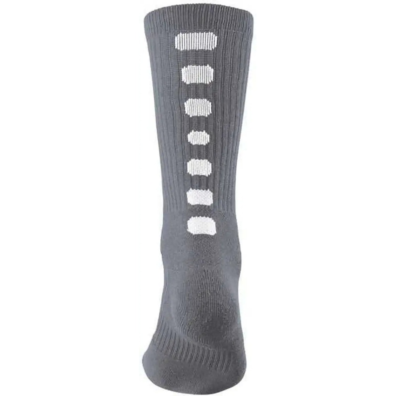 Augusta 6091 Color Block Crew Socks – Graphite White
