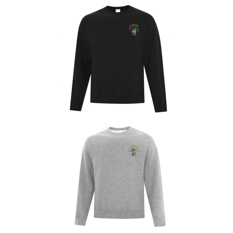COLE LMENTAIRE CATHOLIQUE ATC COTTON CREWNECK SWEATSHIRT WITH EMBROIDERED LEFT CHEST LOGO