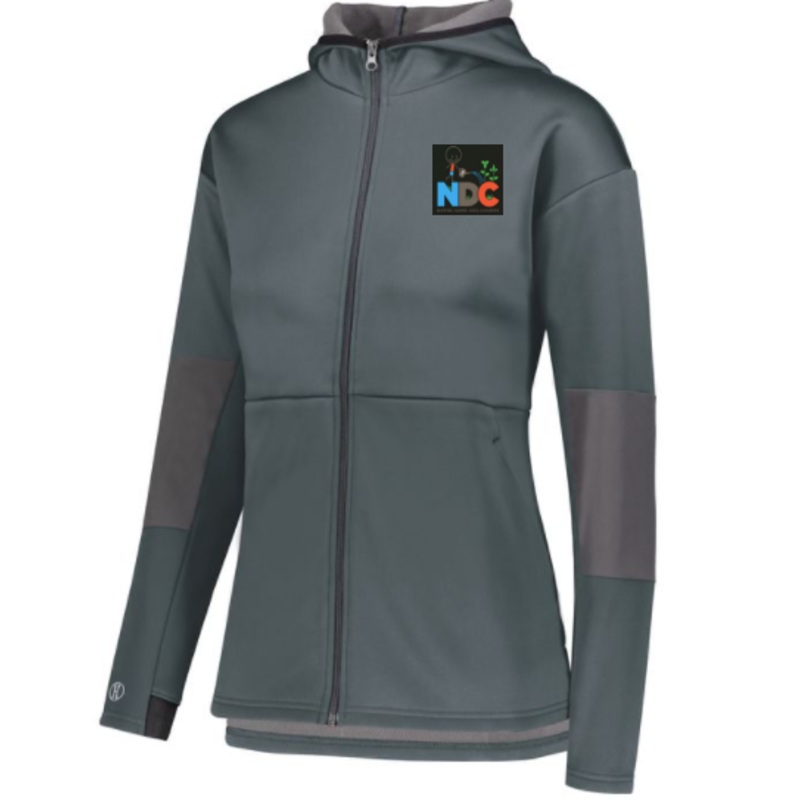 COLE LMENTAIRE CATHOLIQUE NOTRE DAME DES CHAMPS LADIES POLY JACKET WITH EMBROIDERED LEFT CHEST LOGO