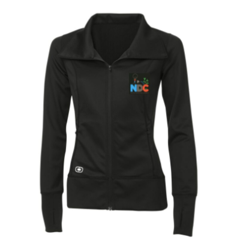 COLE LMENTAIRE CATHOLIQUE NOTRE DAME DES CHAMPS OGIO LADIES FULL ZIP POLY JACKET WITH EMBROIDERED LEFT CHEST LOGO