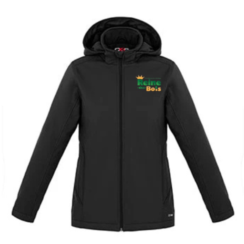 COLE LMENTAIRE CATHOLIQUE REINE DES BOIS CX2 WINTER LADIES JACKET W/ REMOVABLE HOOD WITH EMBROIDERED LEFT CHEST LOGO