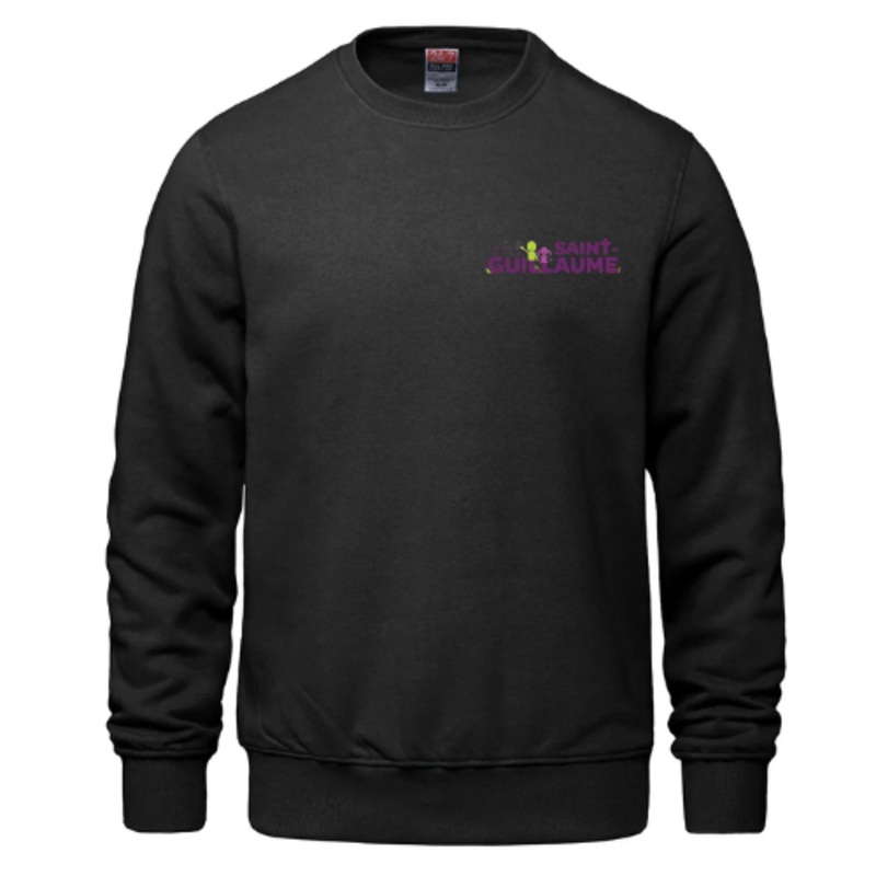 COLE LMENTAIRE CATHOLIQUE SAINT GUILLAUME ATC COTTON CREW NECK SWEATSHIRT WITH EMBROIDERED LEFT CHEST LOGO