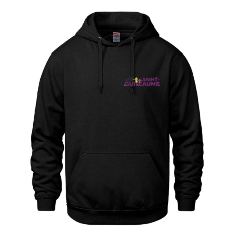COLE LMENTAIRE CATHOLIQUE SAINT GUILLAUME COTTON HOODIE WITH EMBROIDERED LEFT CHEST LOGO