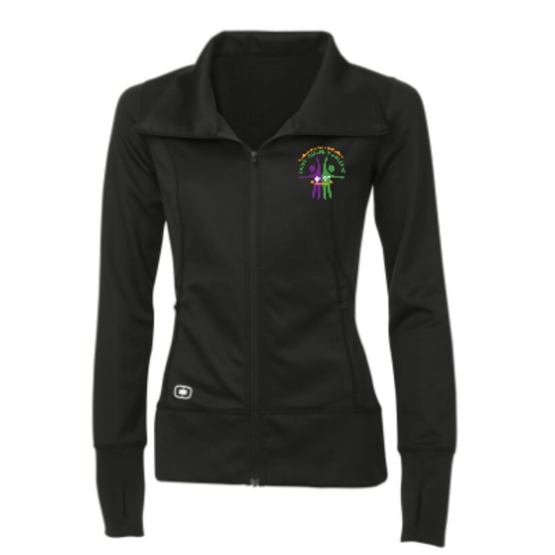 COLE LMENTAIRE CATHOLIQUE SAINT JOSEPH OGIO LADIES FULL ZIP POLY JACKET WITH EMBROIDERED LEFT CHEST LOGO