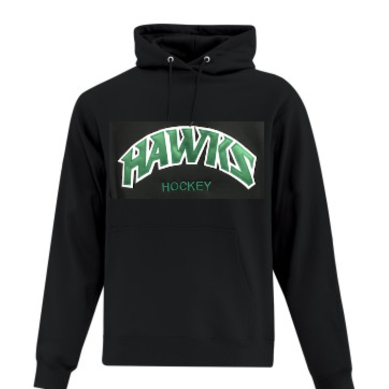 LEITRIM HAWKS VAULT HOODIE WITH FULL FRONT TWILL APPLIQUE