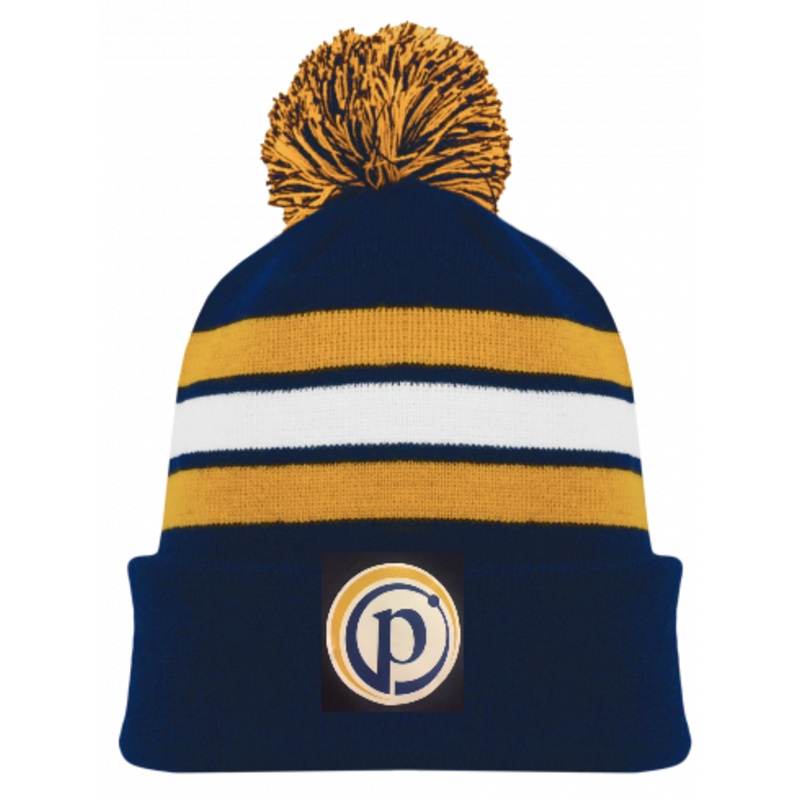 PEAK ACADEMY AK POM POM HAT WITH EMBROIDERED LOGO