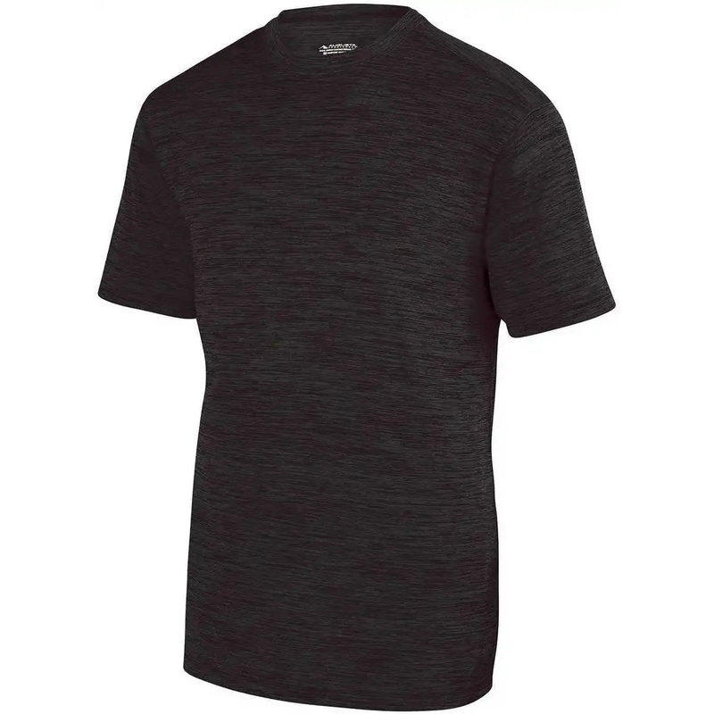 Augusta 2900 Shadow Tonal Heather Training Tee – Black