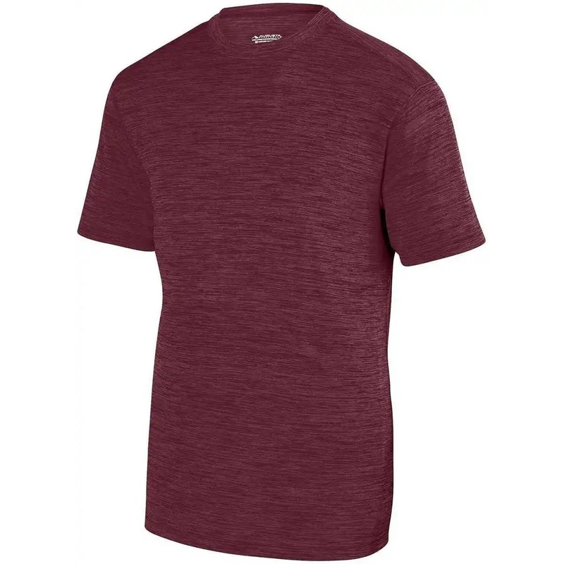 Augusta 2900 Shadow Tonal Heather Training Tee – Maroon