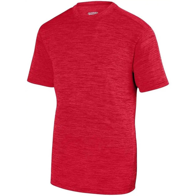 Augusta 2900 Shadow Tonal Heather Training Tee – Red