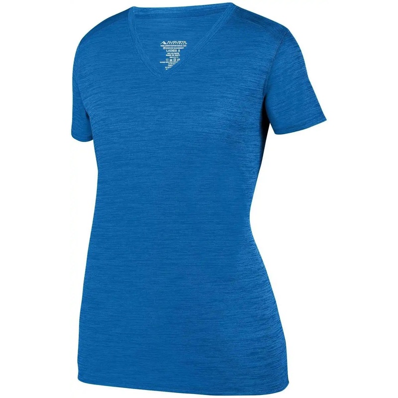 Augusta 2902 Ladies Shadow Tonal Heather Training Tee – Royal
