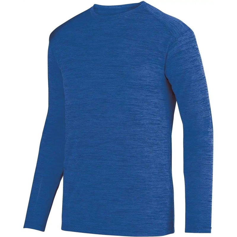 Augusta 2903 Shadow Tonal Heather Long Sleeve Tee – Royal