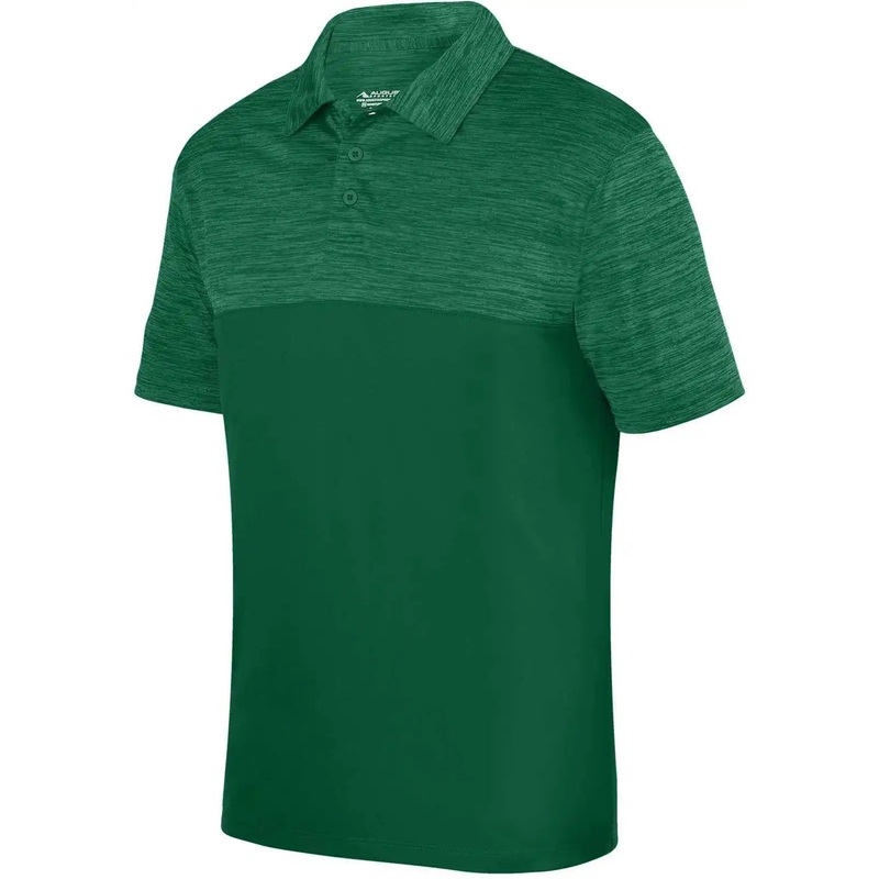 Augusta 5412 Shadow Tonal Heather Sport Shirt – Dark Green