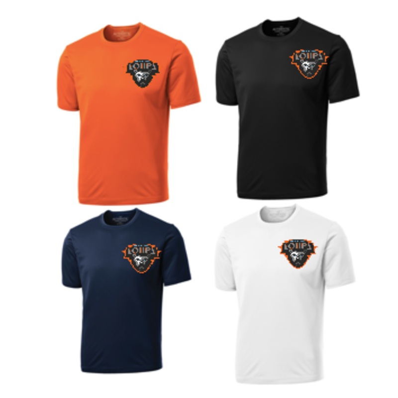 MER BLEUE LOUPS ATC DRYFIT SHORT SLEEVE WITH LEFT CHEST HEAT PRESSED LOGO