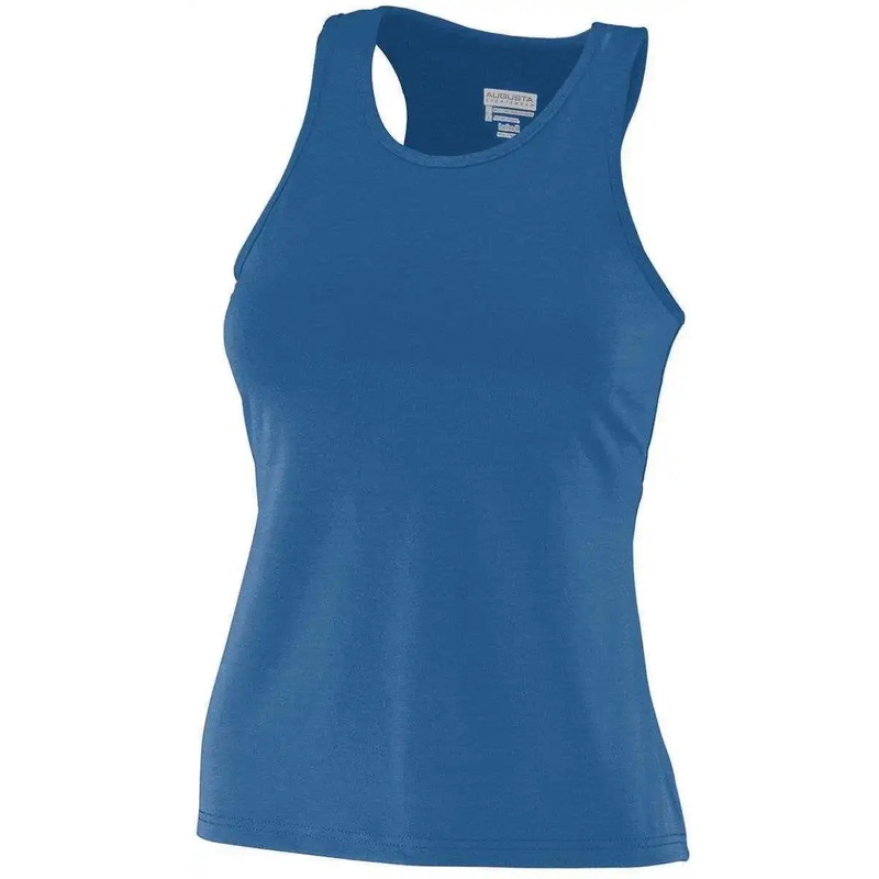 Augusta 1202 Ladies Poly/Spandex Solid Racerback Tank – Navy