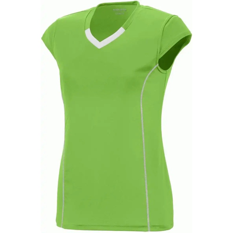 Augusta 1218 Ladies Blash Jersey – Lime White
