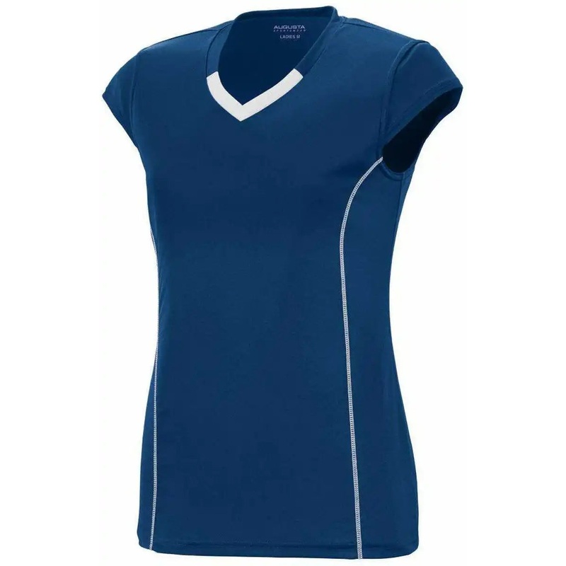 Augusta 1218 Ladies Blash Jersey – Navy White