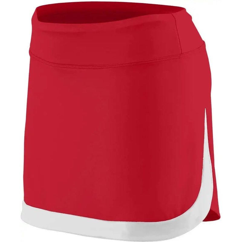 Augusta 2410 Ladies Action Color Block Skort – Red White