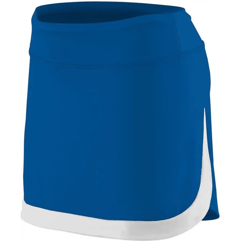 Augusta 2410 Ladies Action Color Block Skort – Royal White