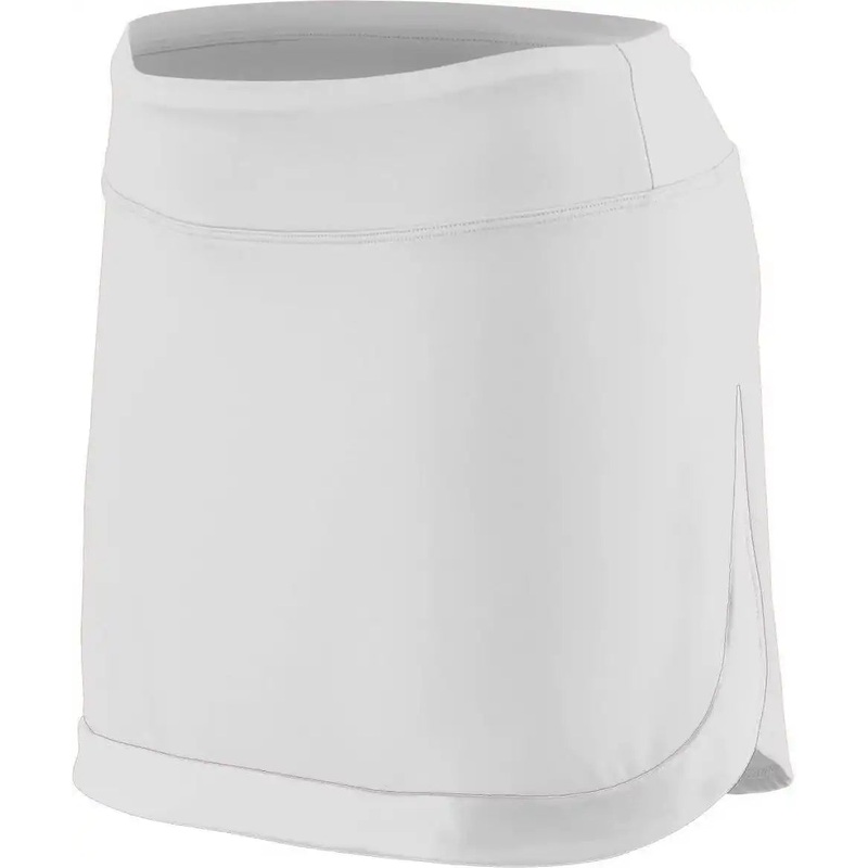 Augusta 2410 Ladies Action Color Block Skort – White