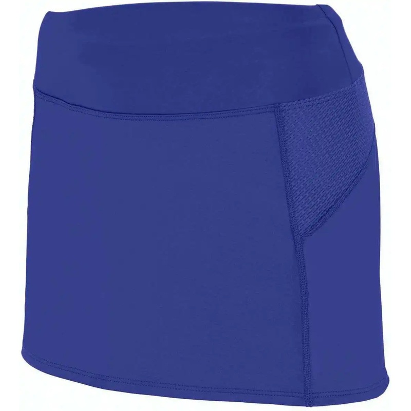 Augusta 2420 Ladies Femfit Skort – Purple Dark Gray
